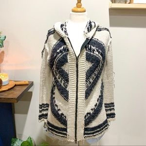 Free People Fringe Hoodie Cardigan